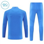 Kinder Real Madrid Training Sweatshirts Viertelreißverschluss 2025-26 Blaue
